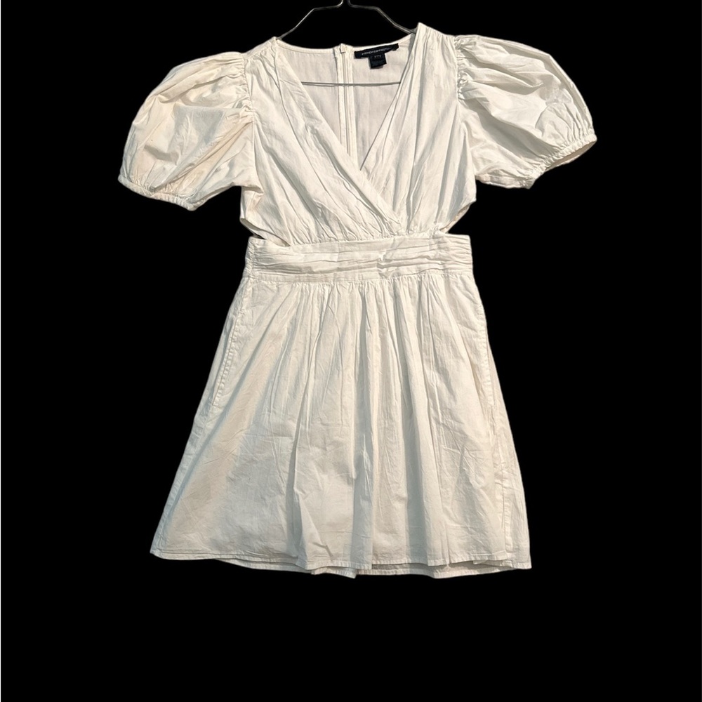 French Connection Pleated Cut Out Dress